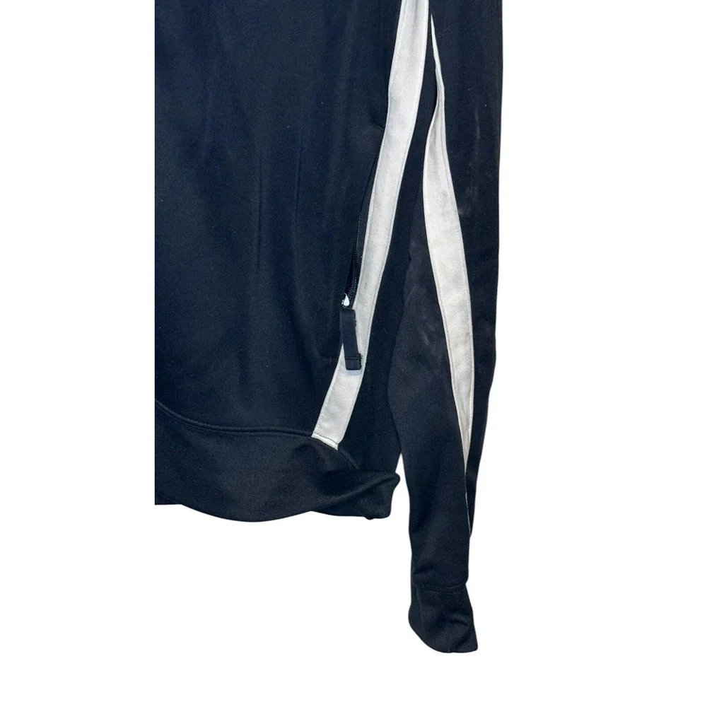 Nike Air Men's Top Spell Out On Back Full Zip‎ Loose Fitted Jacket Black Large